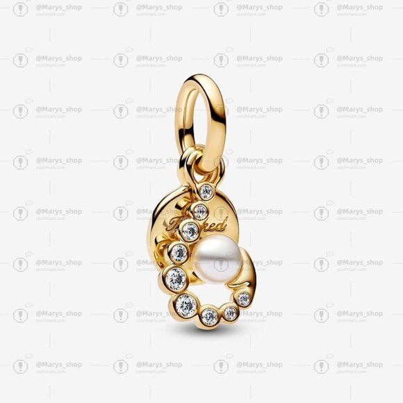 Pandora Hook Double Dangle Charm|Pendant - Picture 1 of 2